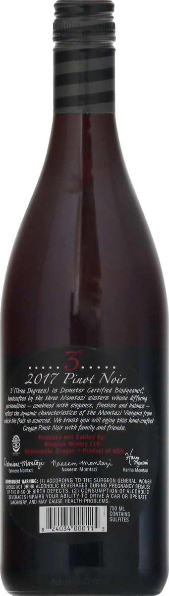 slide 7 of 11, 3 Degrees Pinot Noir, Mcminnville Ava, 