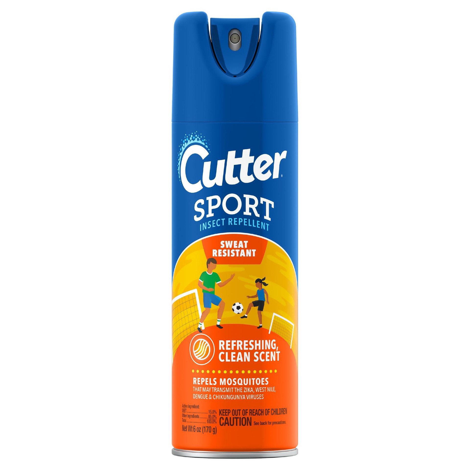 slide 1 of 1, Cutter Sport Insect Repellent Aerosol 15% Deet, 6 fl oz
