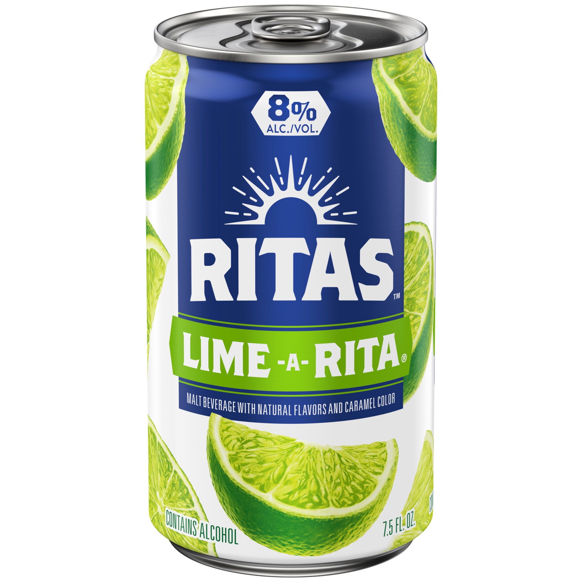 slide 1 of 2, RITAS Ritas Lime-a-rita 7.5 fl oz Single Can, 7.5 oz