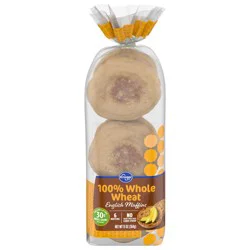 Kroger 100% Whole Wheat English Muffins