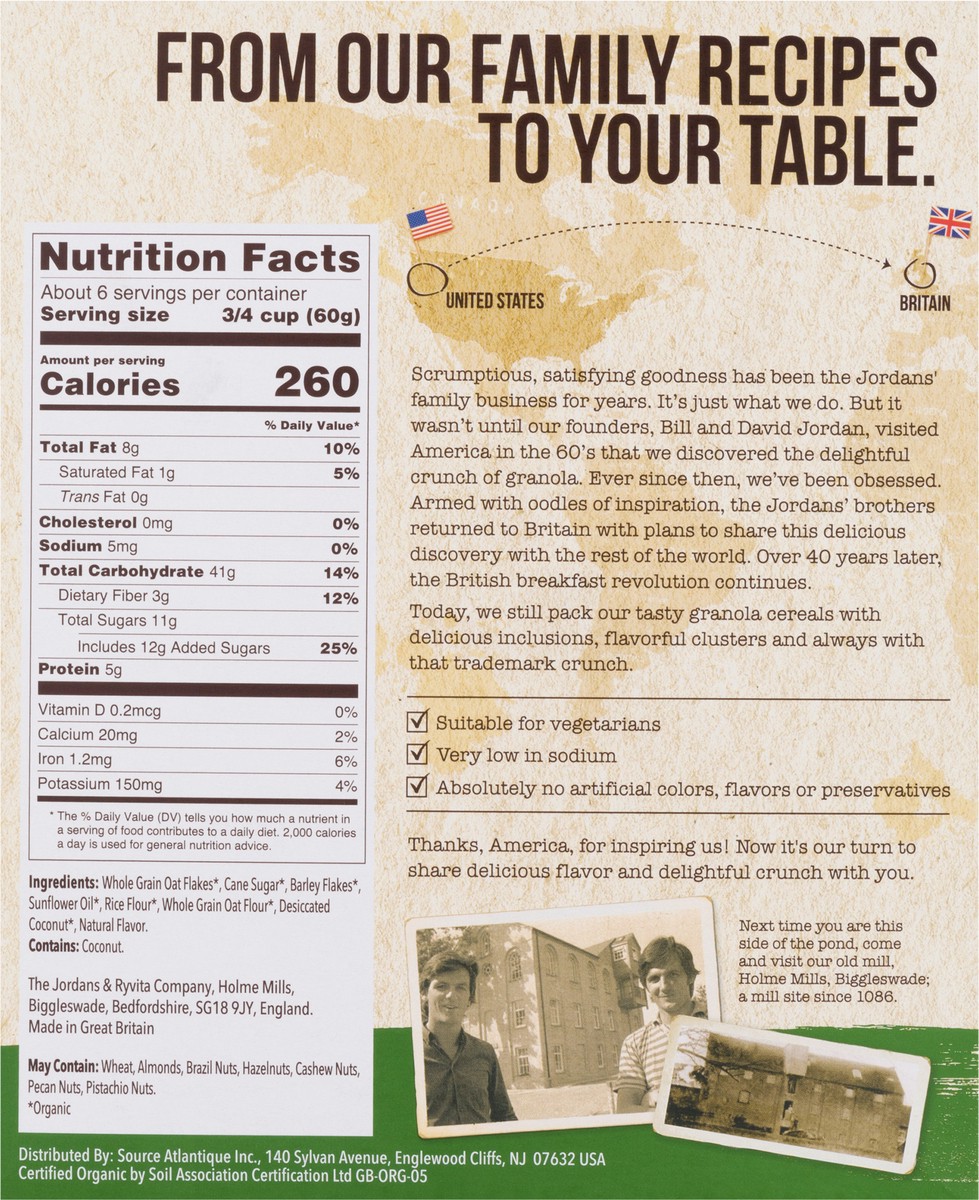 slide 2 of 13, Jordans Organic Morning Crisp Original Granola Clusters 12.5 oz, 12.5 oz