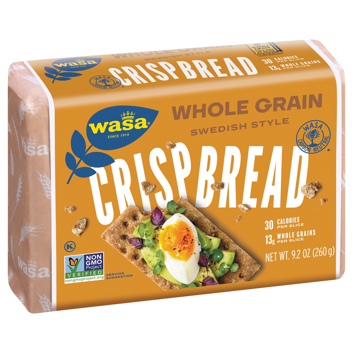 slide 4 of 7, Wasa Swedish Style Whole Grain Crispbread 9.2 oz, 9.2 oz
