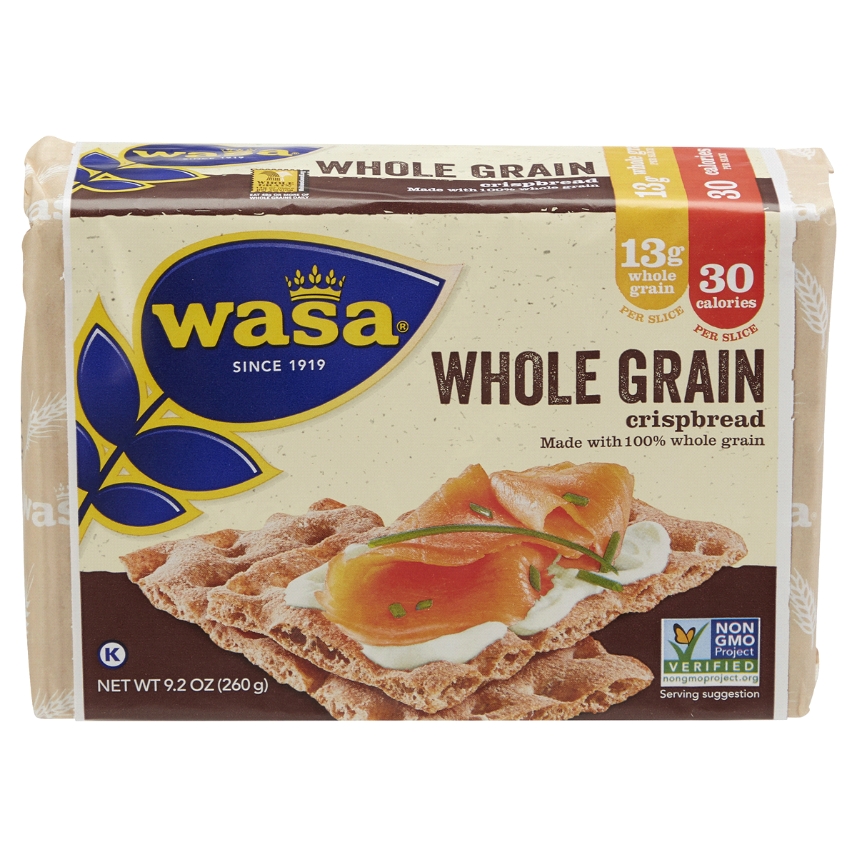 slide 1 of 6, Wasa Whole Grain Crispbread, 9.2 oz