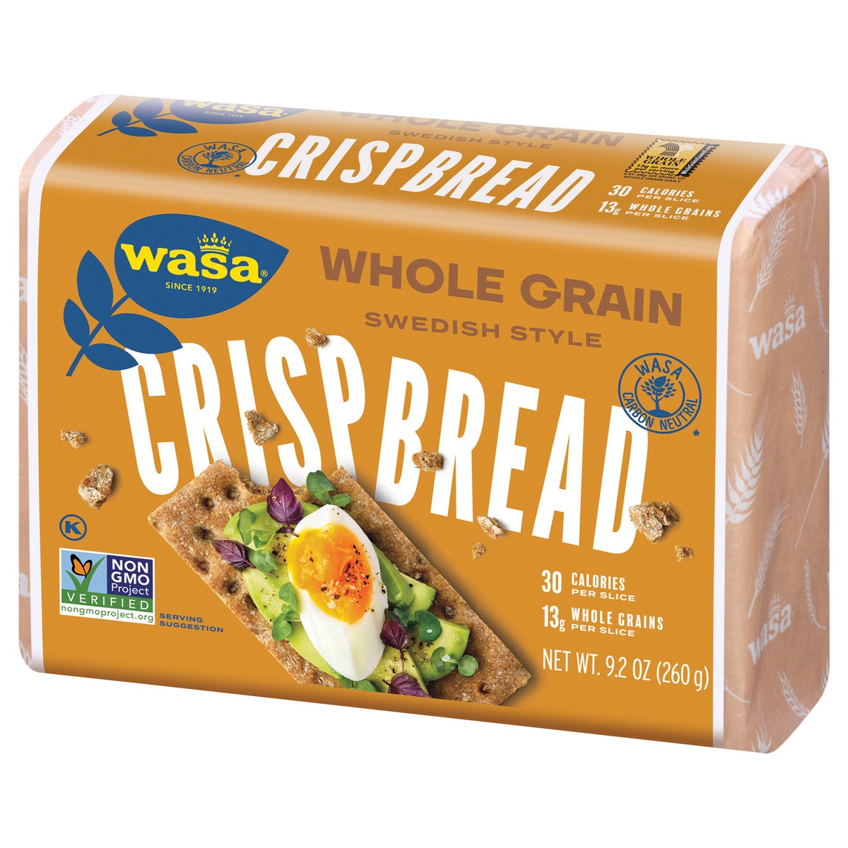 slide 5 of 7, Wasa Swedish Style Whole Grain Crispbread 9.2 oz, 9.2 oz