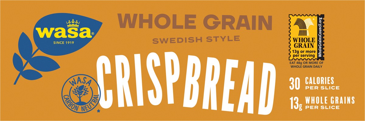 slide 7 of 7, Wasa Swedish Style Whole Grain Crispbread 9.2 oz, 9.2 oz