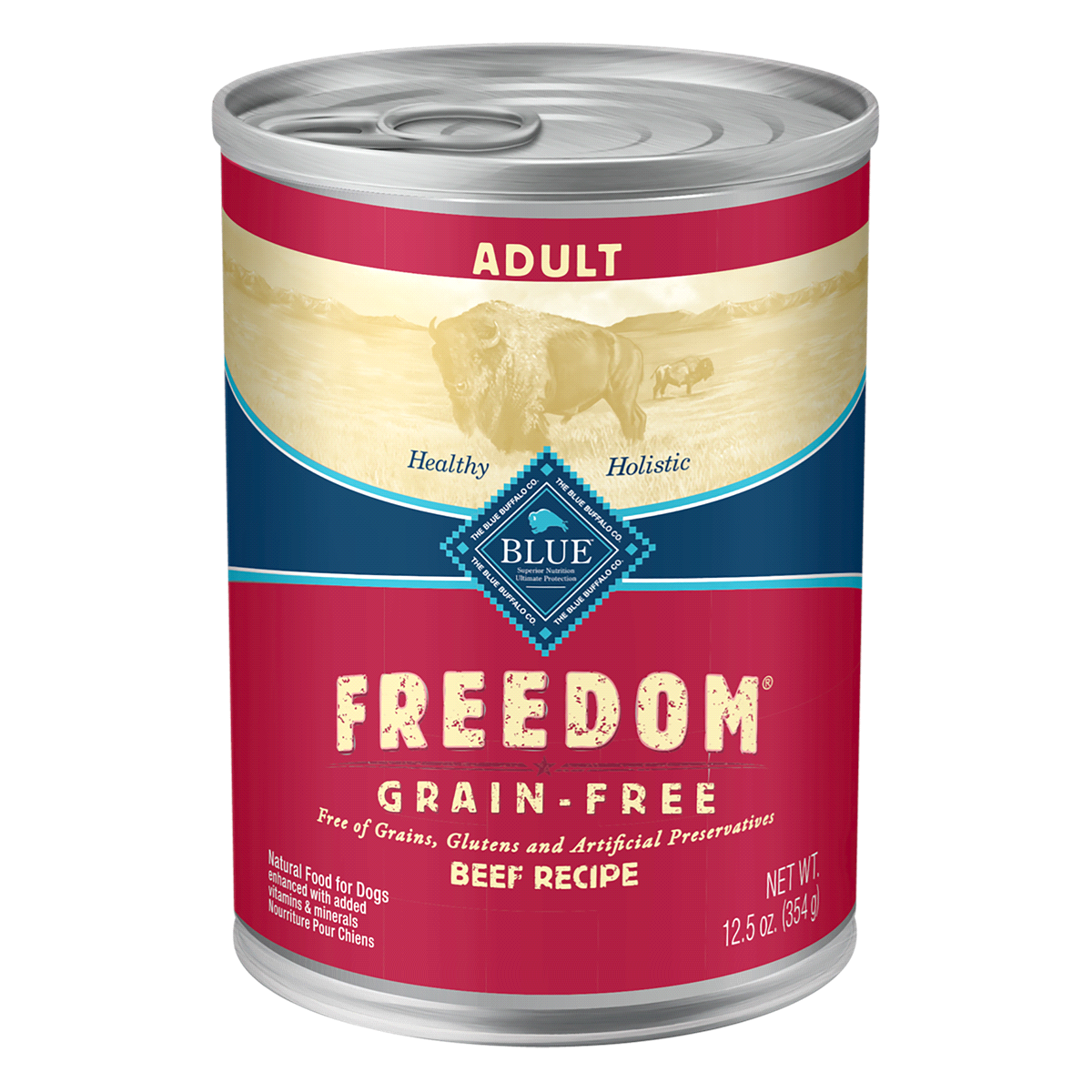 slide 1 of 1, Blue Buffalo Freedom Grainfree Recipe Dog Food, 12.5 oz