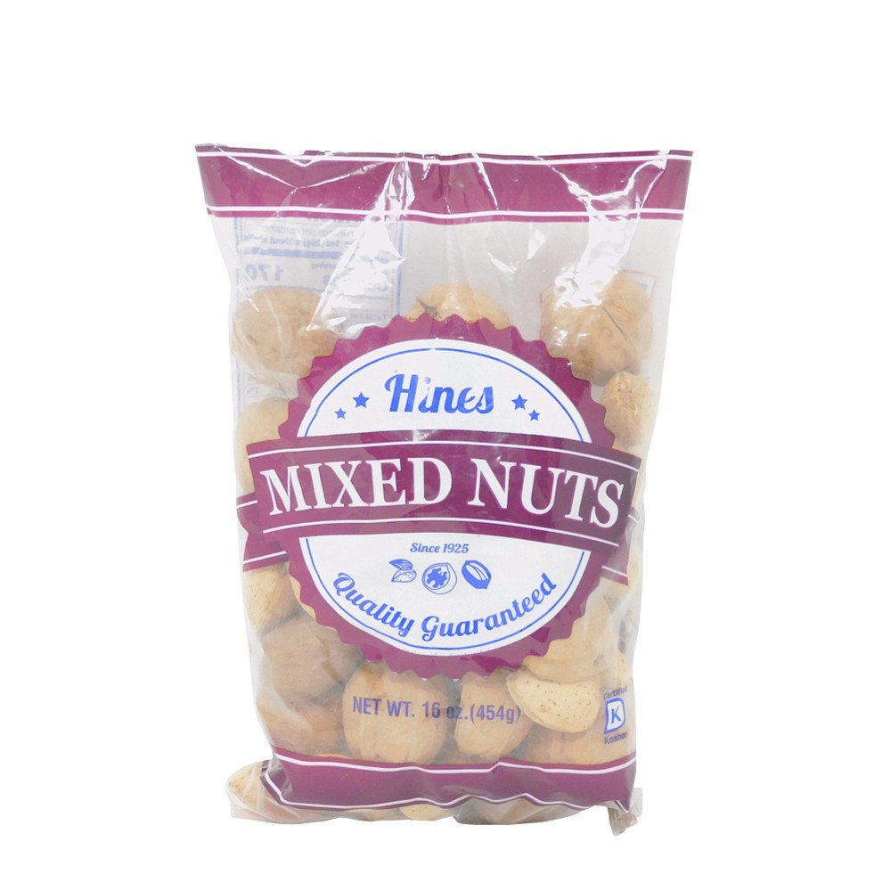 slide 1 of 1, Hines Mixed Nuts, 16 oz