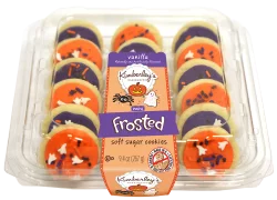 Kimberleys Bakeshoppe Halloween Orange & Purple Frosted Mini Cookies