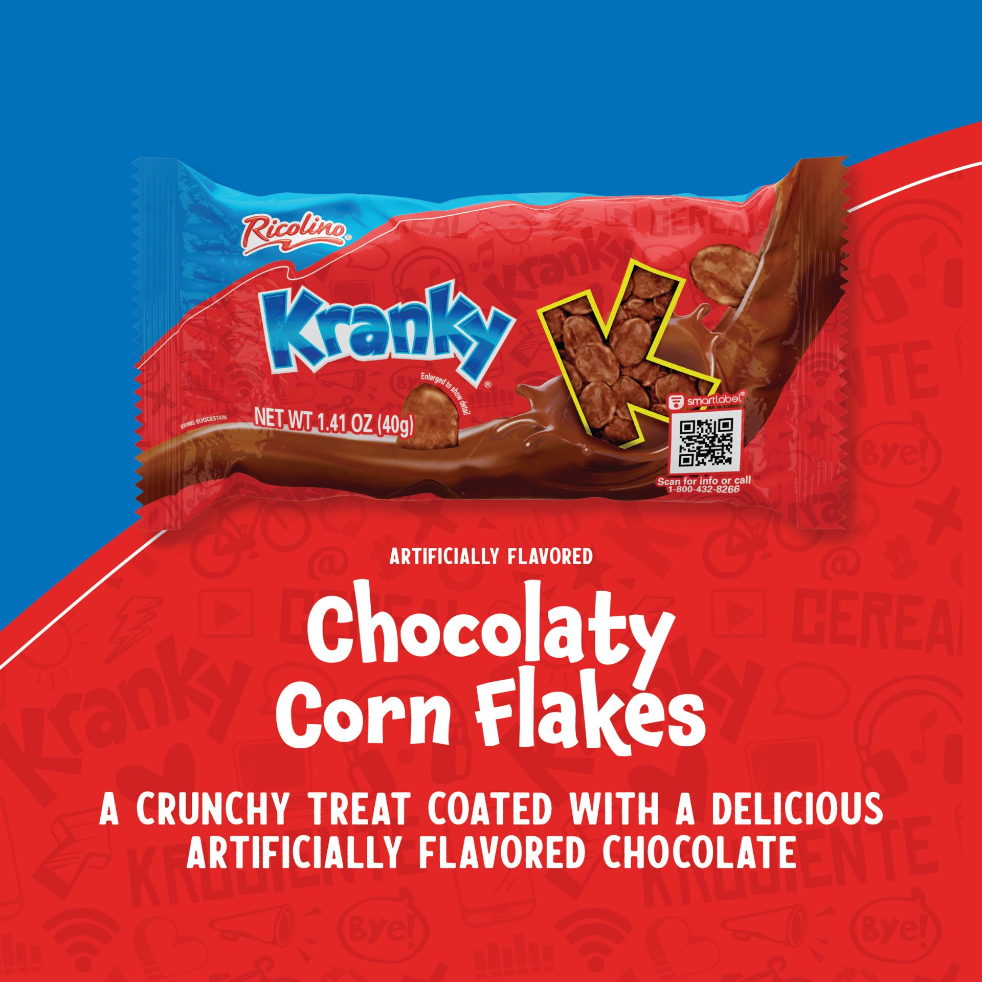 slide 2 of 5, Ricolino Kranky Chocolate Covered Corn Flakes, 1.41 oz