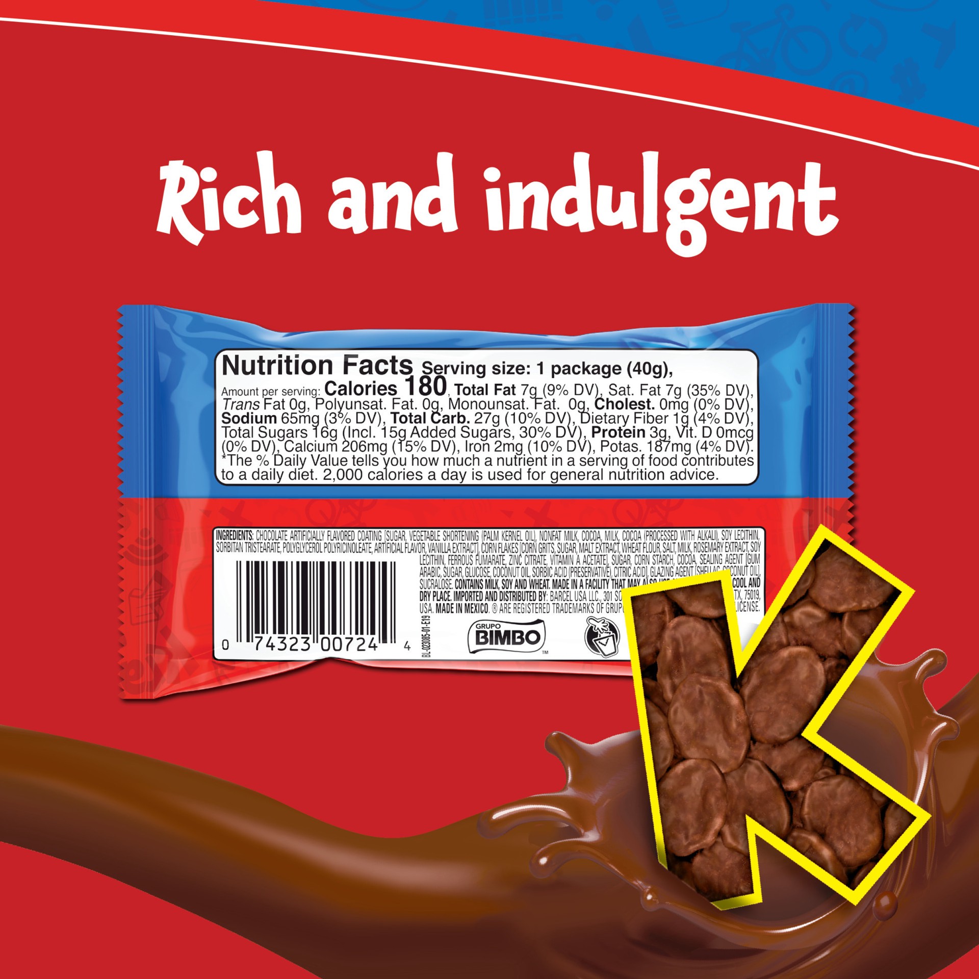 slide 3 of 5, Ricolino Kranky Chocolate Covered Corn Flakes, 1.41 oz