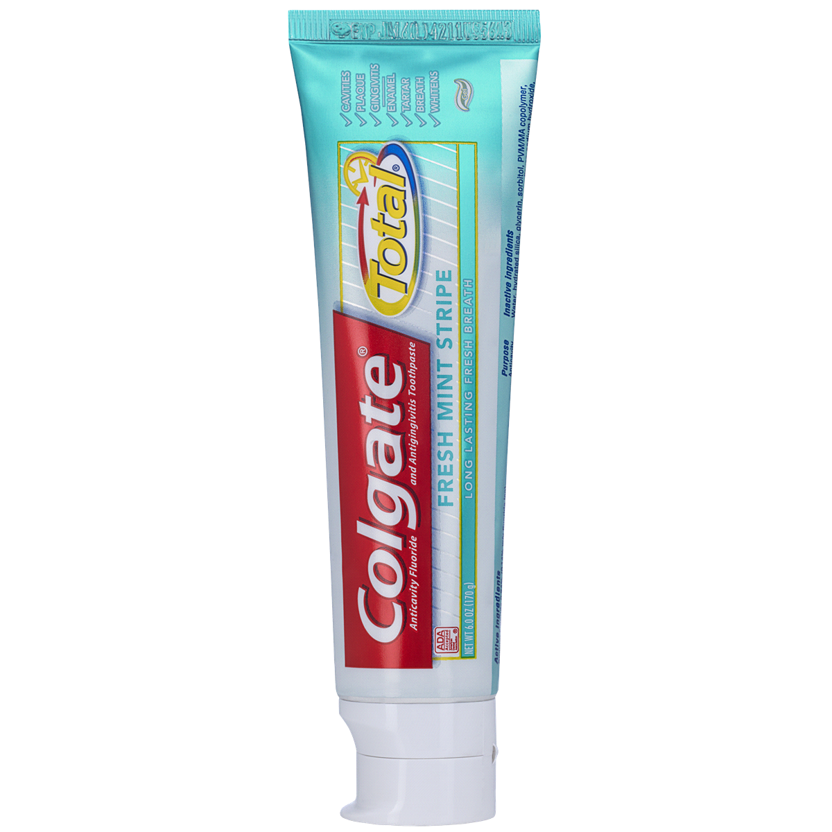 slide 2 of 3, Colgate Total Fresh Mint Stripe Toothpaste, 6 oz
