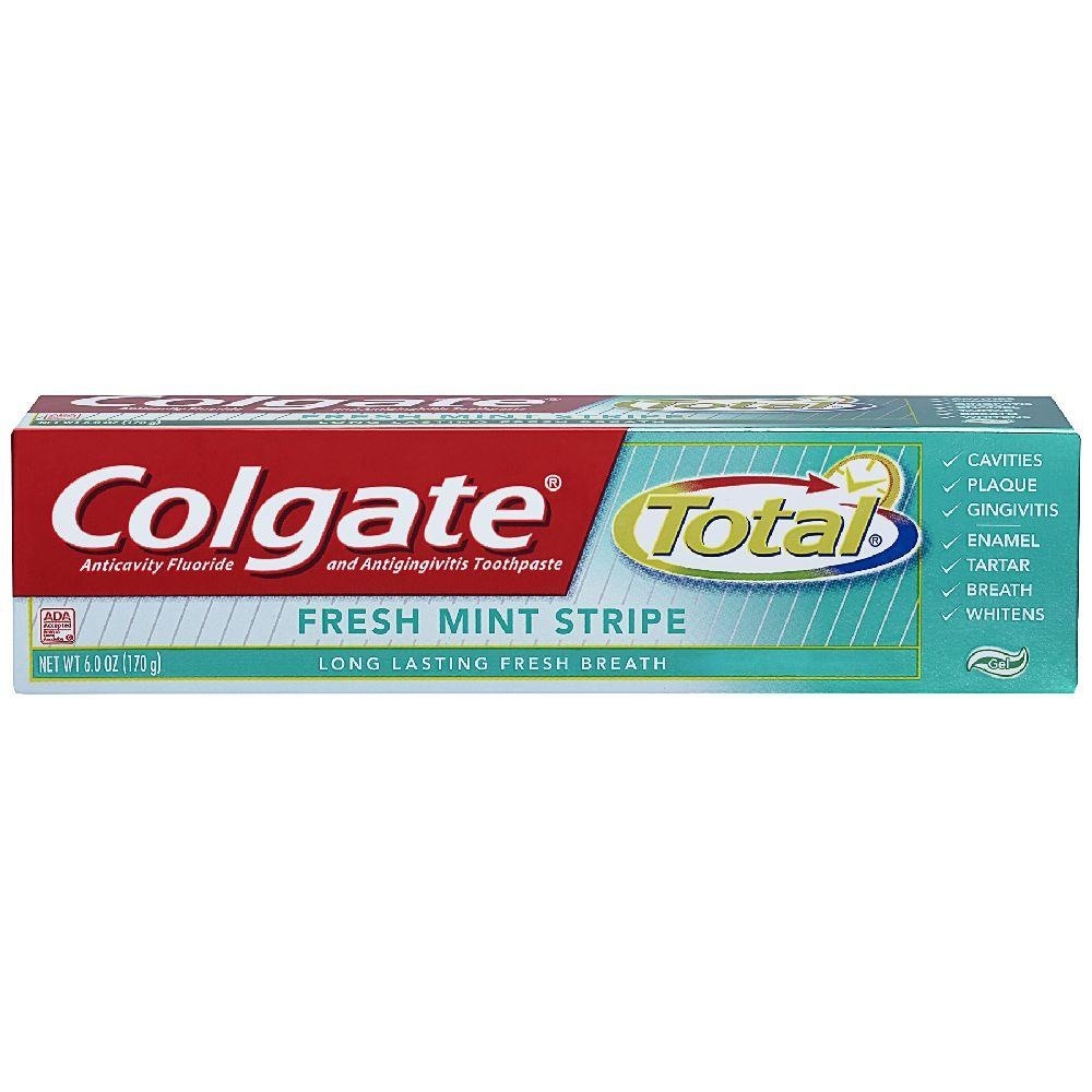 slide 1 of 3, Colgate Total Fresh Mint Stripe Toothpaste, 6 oz