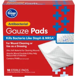 Kroger Antibacterial Gauze Pads