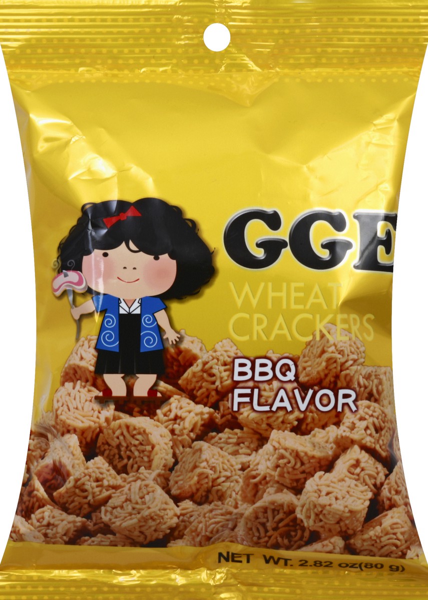 slide 2 of 6, GGE BBQ Cube Wheat Crackers, 4.05 oz