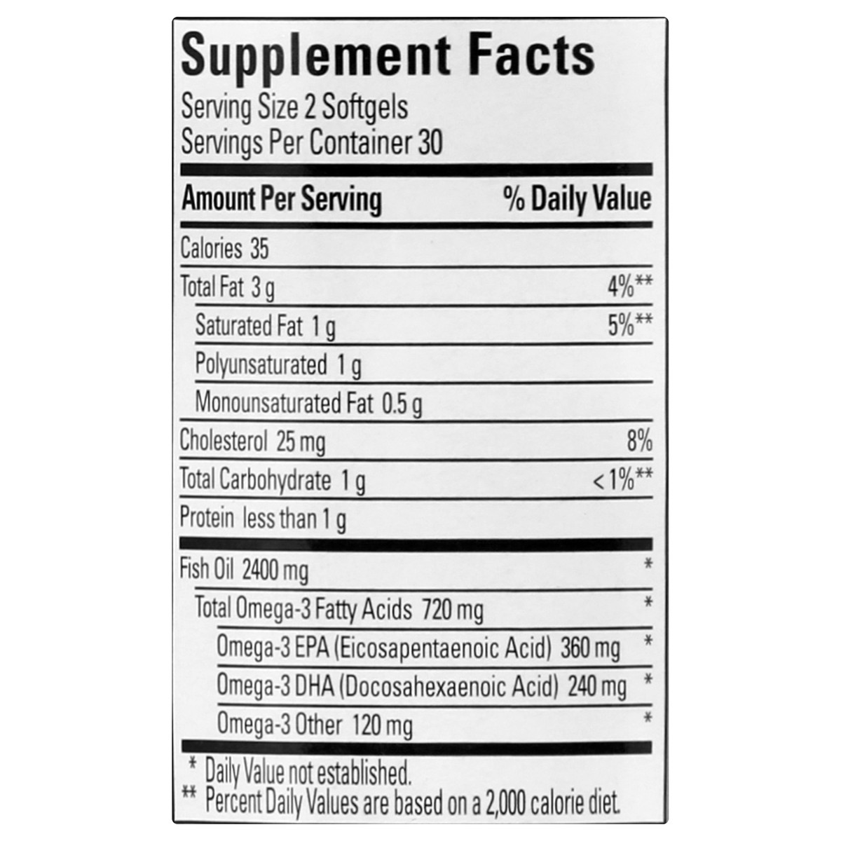 slide 7 of 12, Nature Made Burp Less Fish Oil 1200 mg, Fish Oil Supplements, Omega 3 Fish Oil for Healthy Heart Support, Omega 3 Supplement with 60 Softgels, 30 Day Supply, 60 ct