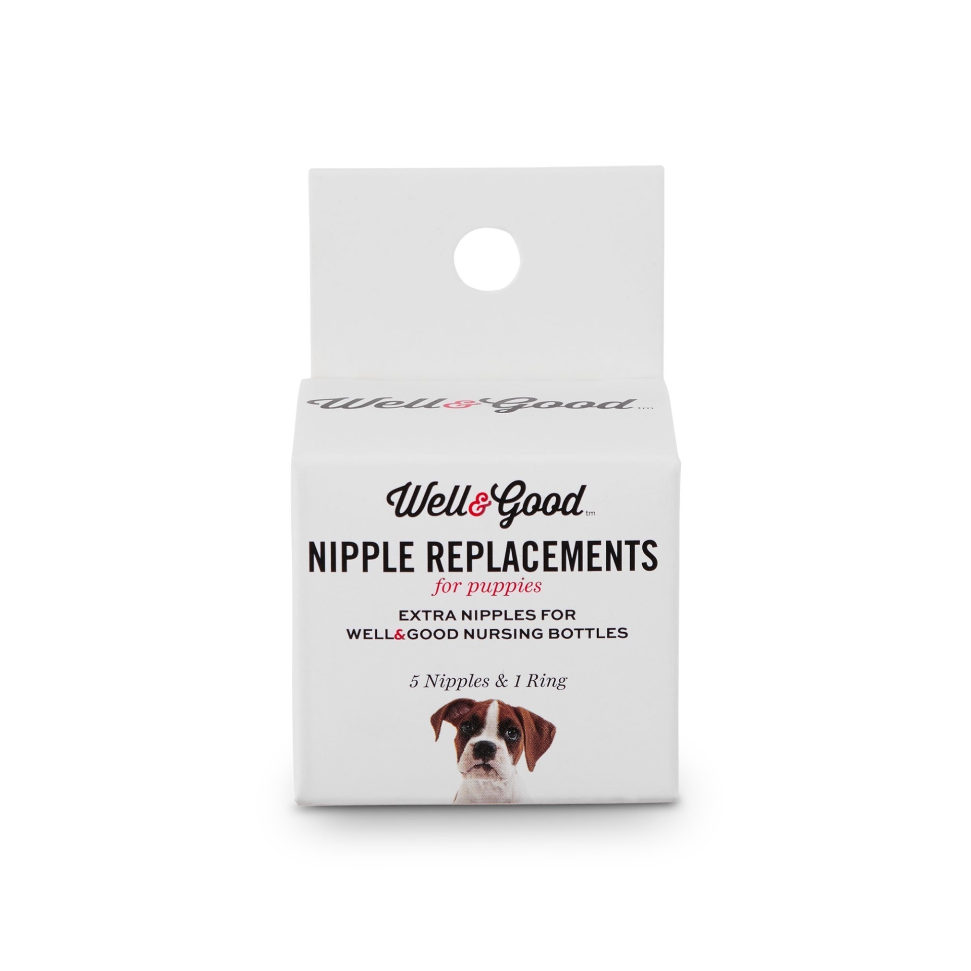 slide 1 of 1, Well & Good Replacement Puppy Bottle Nipple Kit, 6 ct