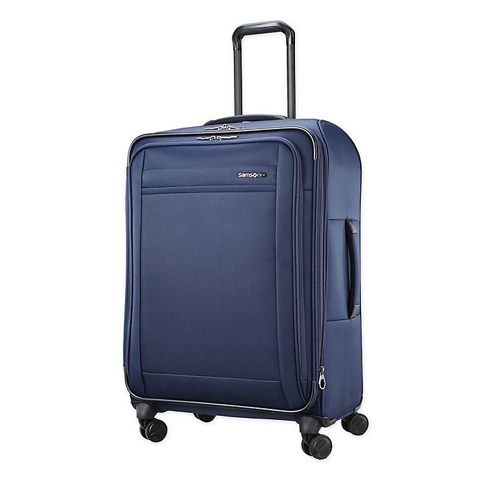 slide 1 of 11, Samsonite Signify 2 LTE Softside Spinner Checked Luggage - Navy, 25 in