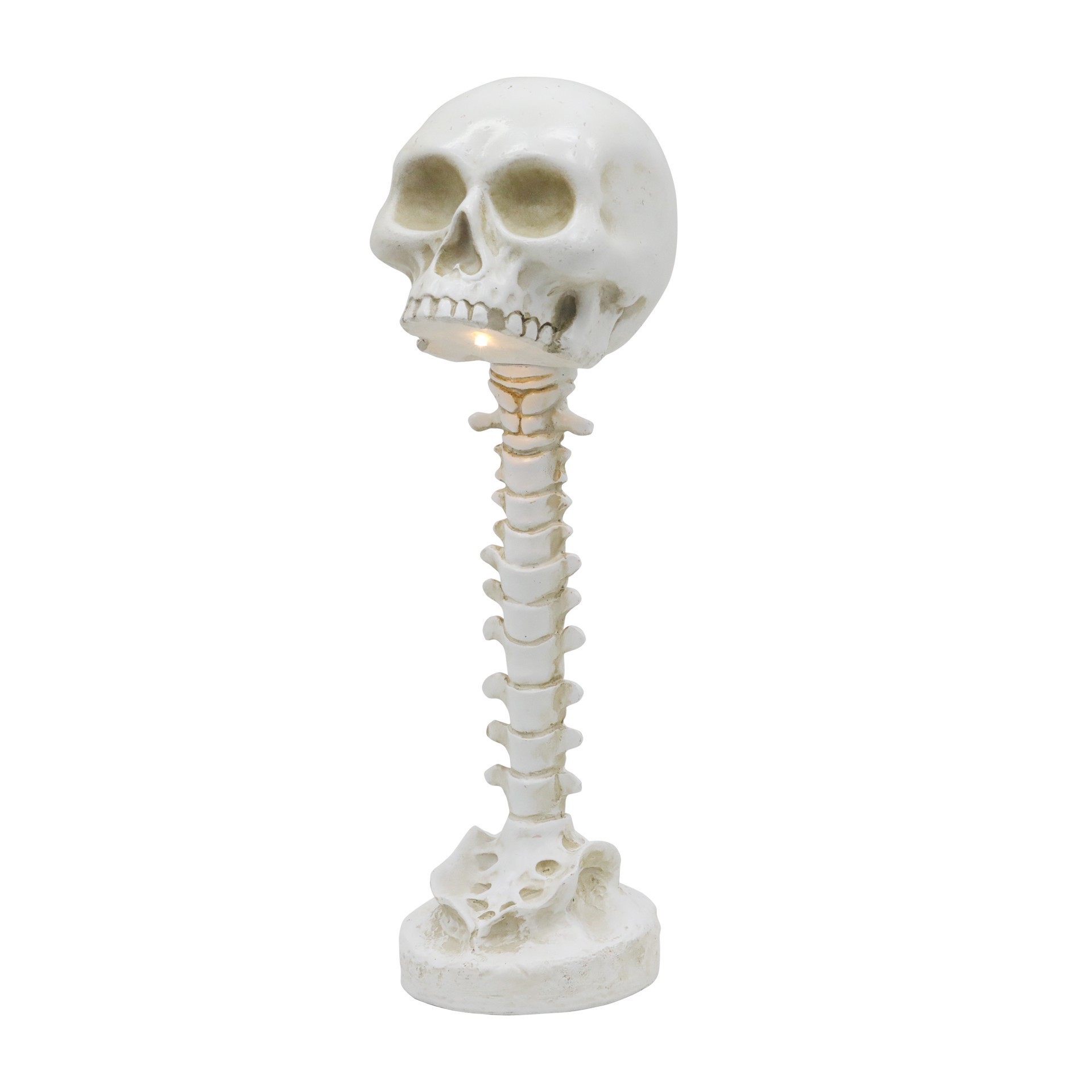 slide 3 of 3, 14.5" Led White Skull Stand Tabletop Decor By Ashland, 14.5 in