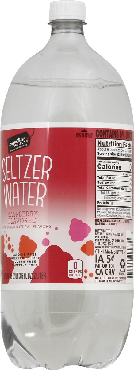 slide 6 of 7, Signature Select Seltzer Water- 2 liter, 2 liter