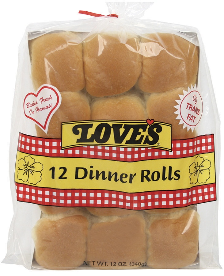 slide 1 of 1, Love's Dinner Rolls, 12 ct