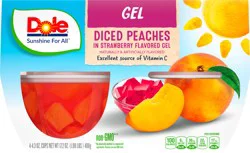 Dole Peaches, Diced, Gel