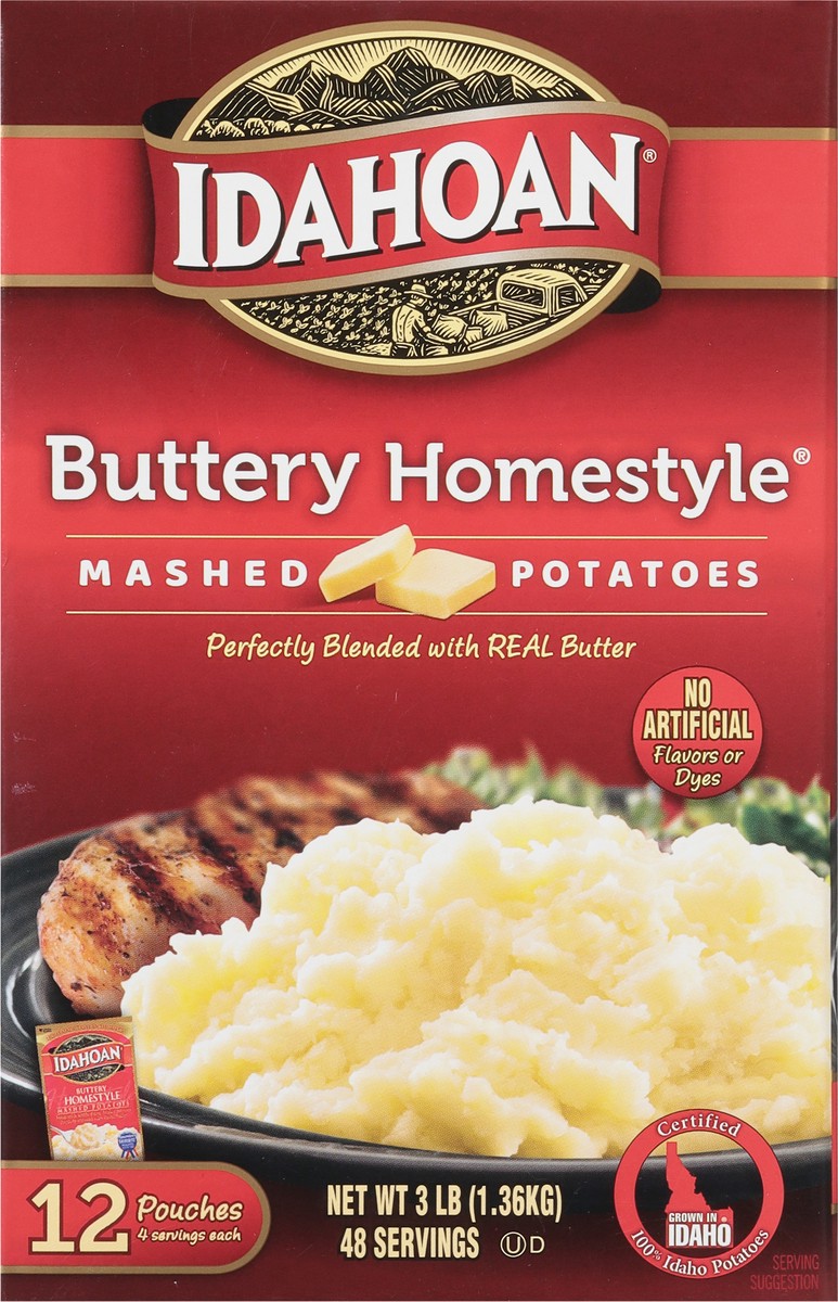 slide 7 of 9, Idahoan Buttery Homestyle Mashed Potatoes Club Pack, 12 ct