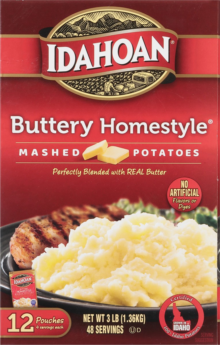 slide 8 of 9, Idahoan Buttery Homestyle Mashed Potatoes Club Pack, 12 ct