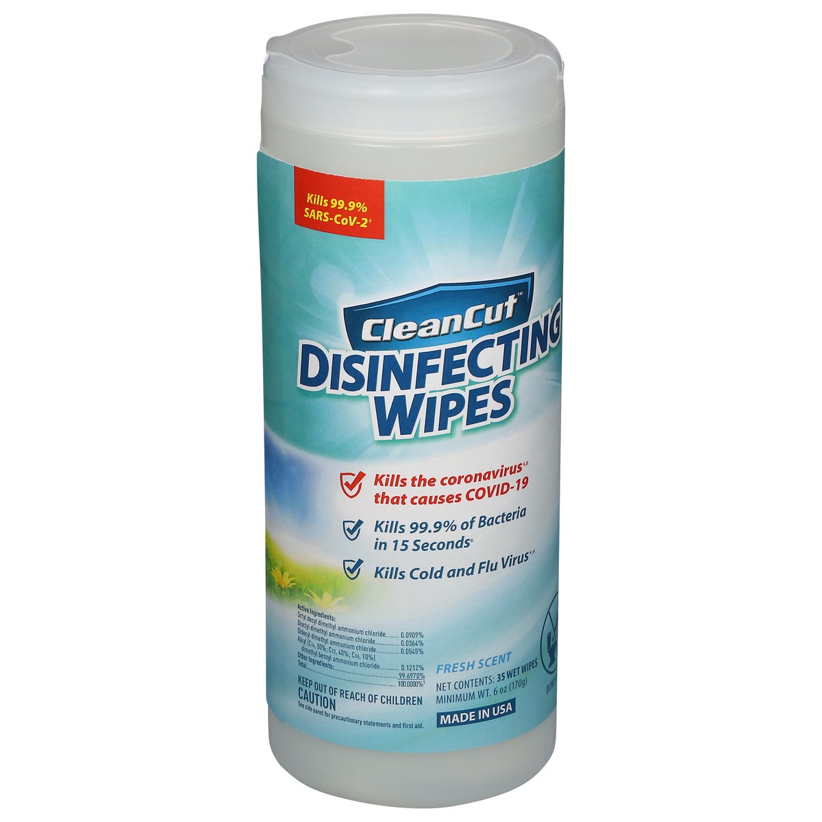 slide 12 of 12, Clean Cut Fresh Scent Disinfecting Wipes 35 ea, 35 ct