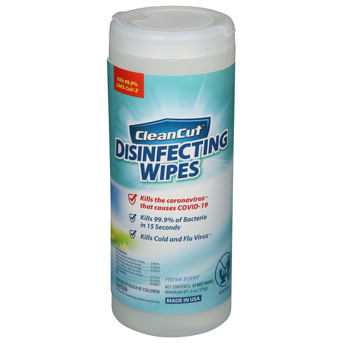 slide 5 of 12, Clean Cut Fresh Scent Disinfecting Wipes 35 ea, 35 ct