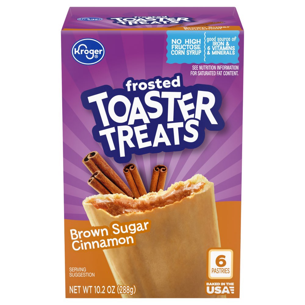 slide 1 of 1, Kroger® Toaster Treats - Brown Sugar Cinnamon, 6 ct