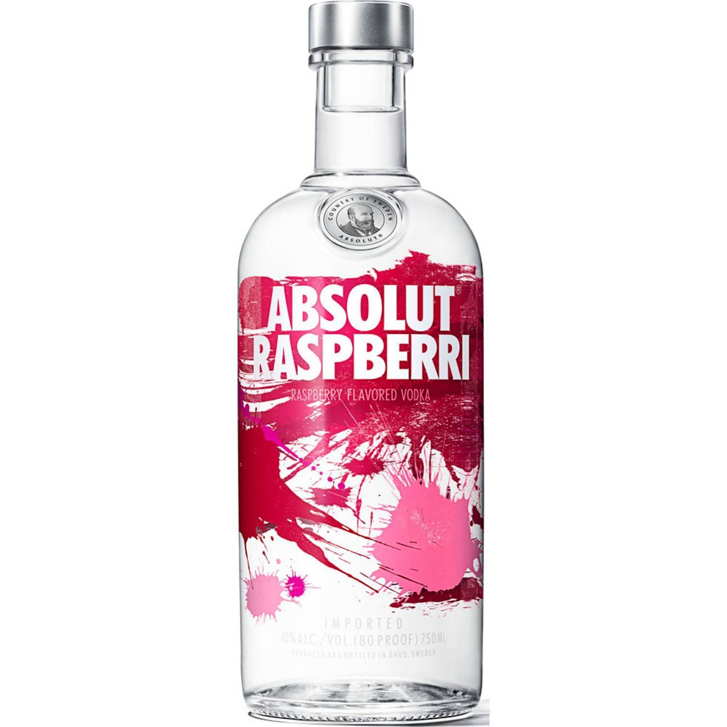 slide 1 of 5, Absolut Raspberri Vodka, 750 ml