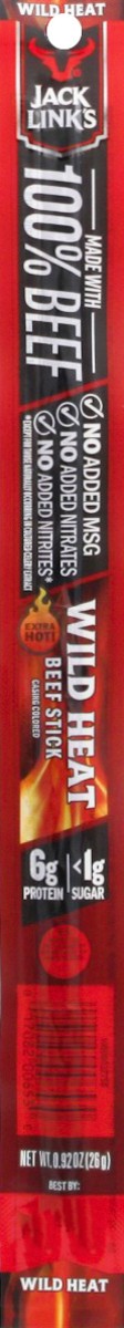 slide 6 of 9, Jack Link's .92Oz Jack Link'S Wild Heat Beef Spicy Stick 1/1 Count, 0.92 oz