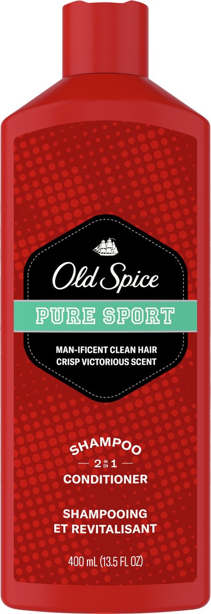 slide 2 of 3, Old Spice Pure Sport 2in1 Shampoo and Conditioner for Men, 13.5 fl oz, 13.5 fl oz