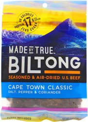 Made by True True Jerky Cape Town Classic Beef Biltong Jerky