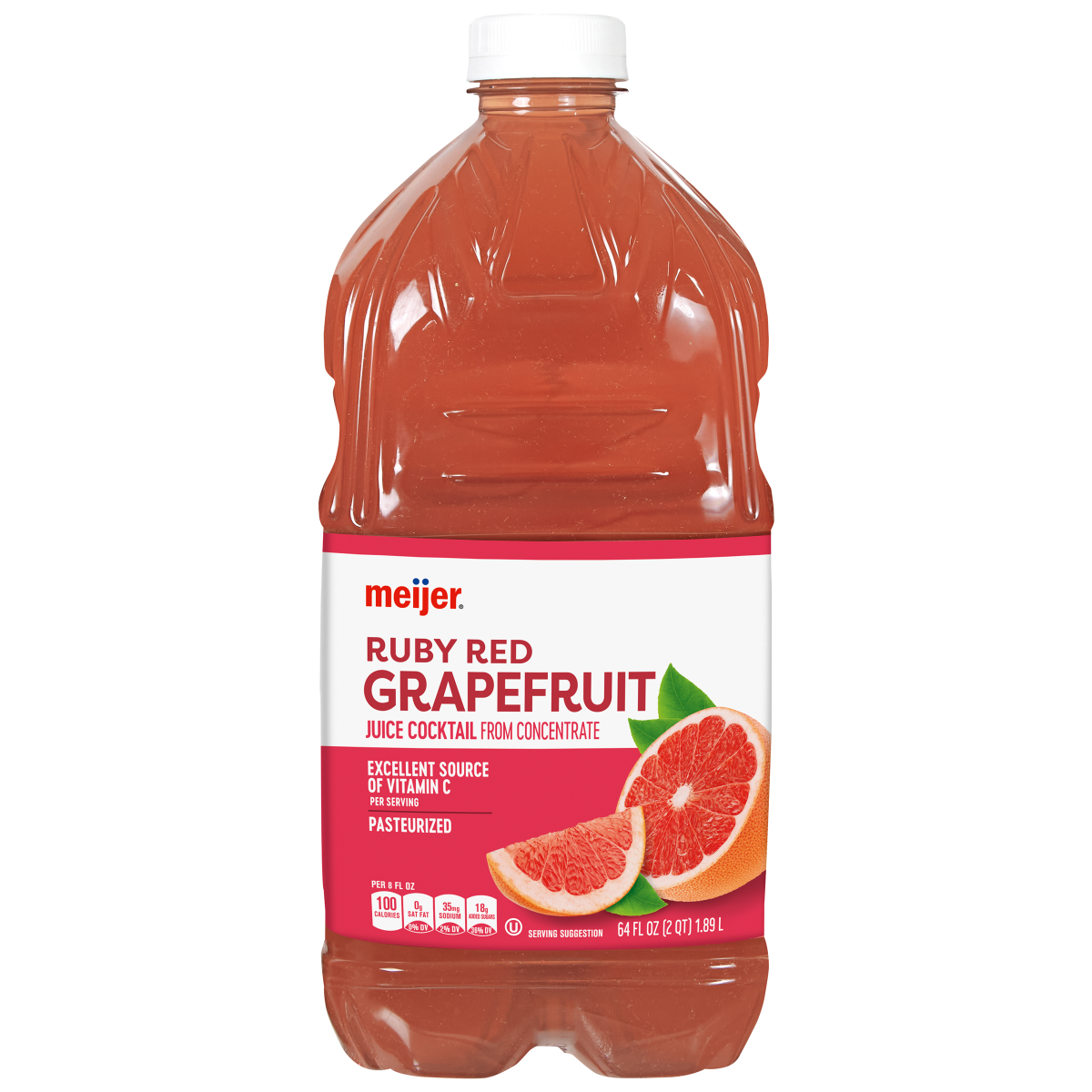 slide 1 of 5, Meijer Ruby Red Grapefruit Juice - 64 oz, 64 oz