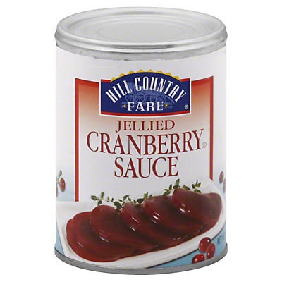 slide 1 of 1, Hill Country Fare Jellied Cranberry Sauce, 14 oz