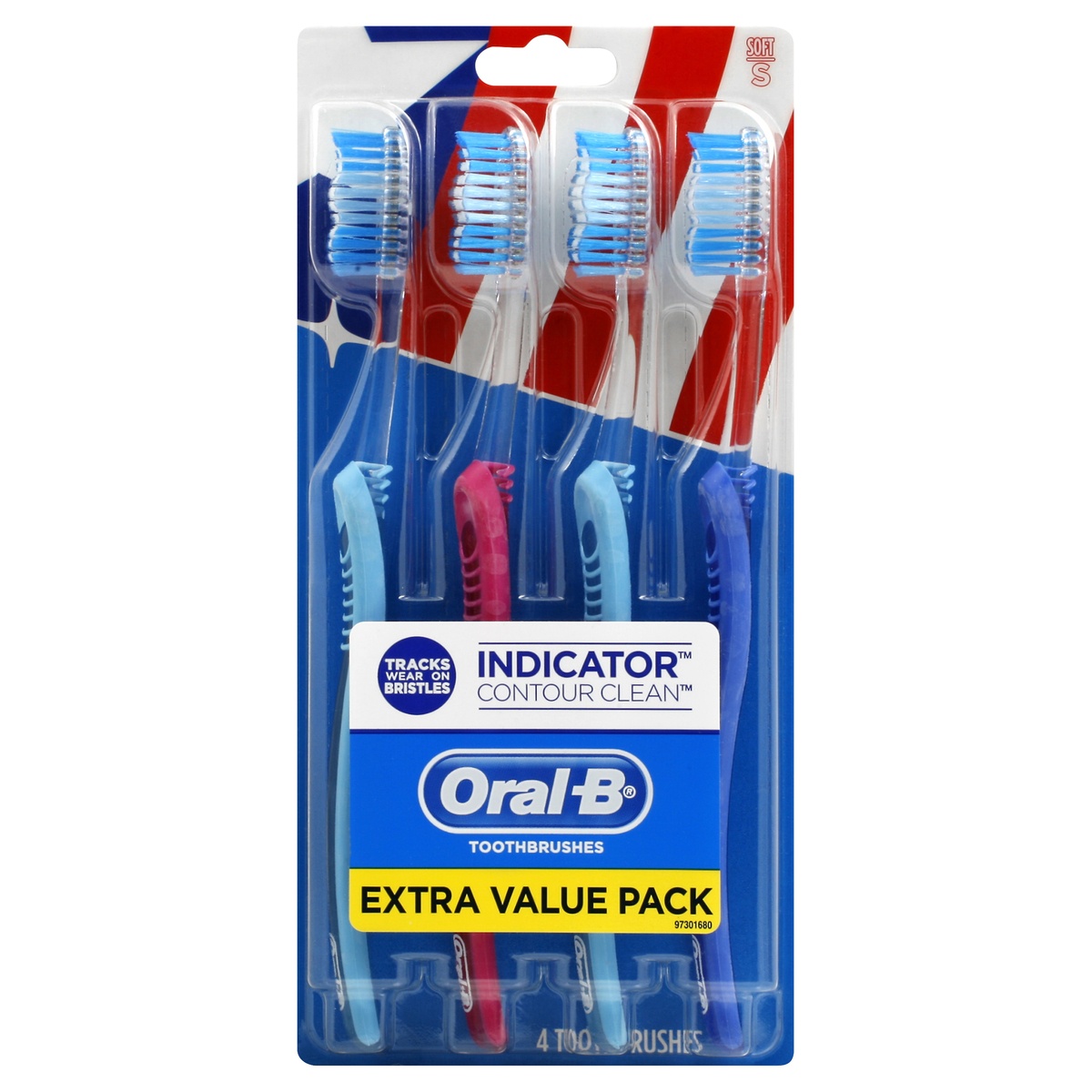 slide 1 of 1, Oral-B Toothbrushes 4 ea, 4 ct