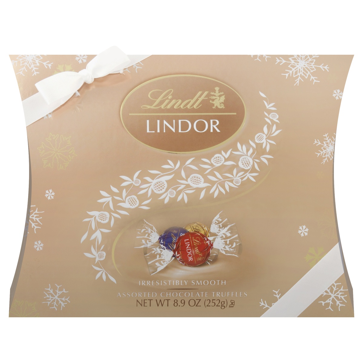 slide 1 of 1, Lindor Christmas Assorted Chocolate Pillow Box, 8.9 oz