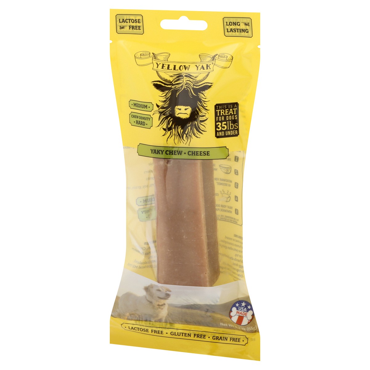 slide 9 of 9, Yellow Yak Yaky Chew Cheese Treat for Dogs 2.3 oz, 2.3 oz