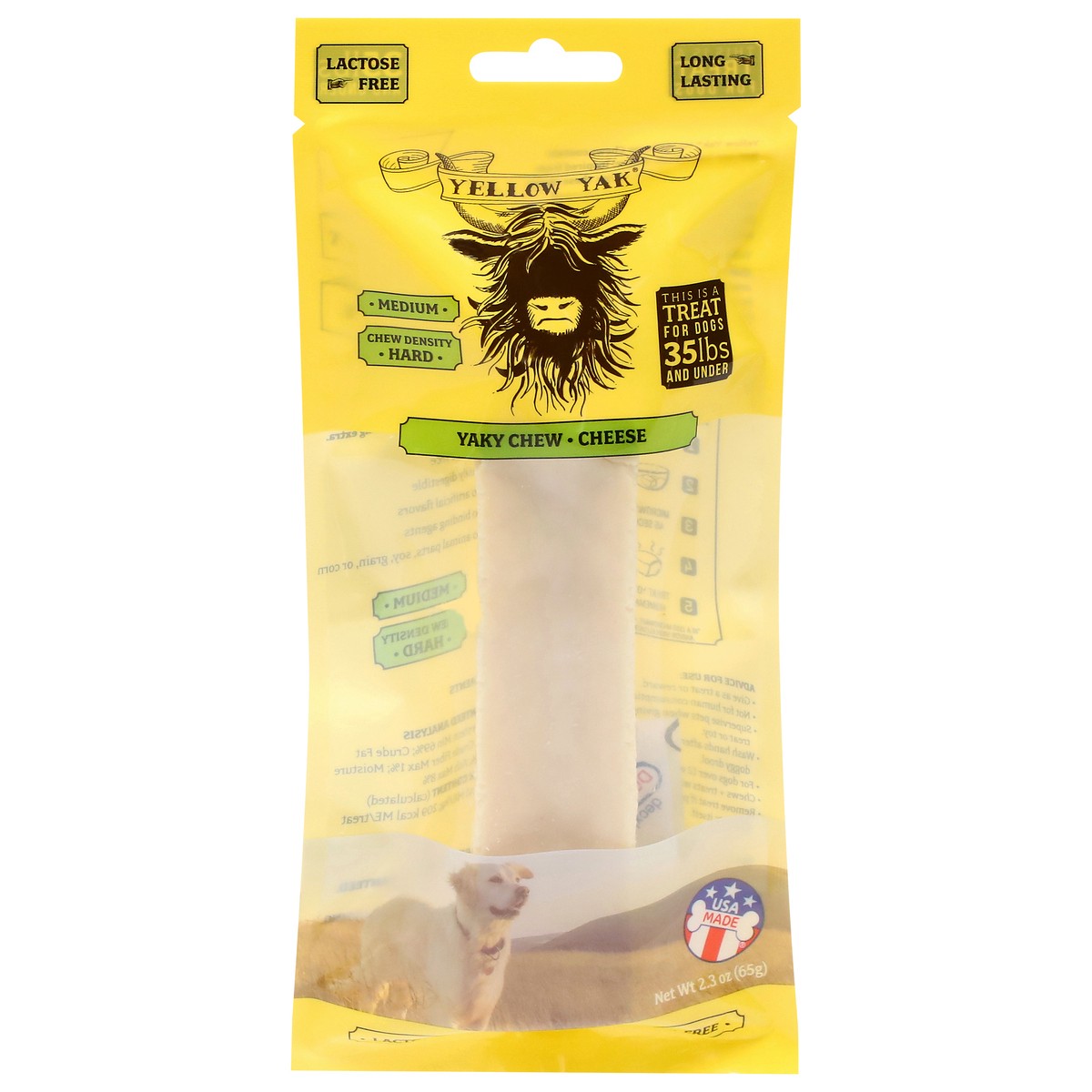 slide 1 of 9, Yellow Yak Yaky Chew Cheese Treat for Dogs 2.3 oz, 2.3 oz