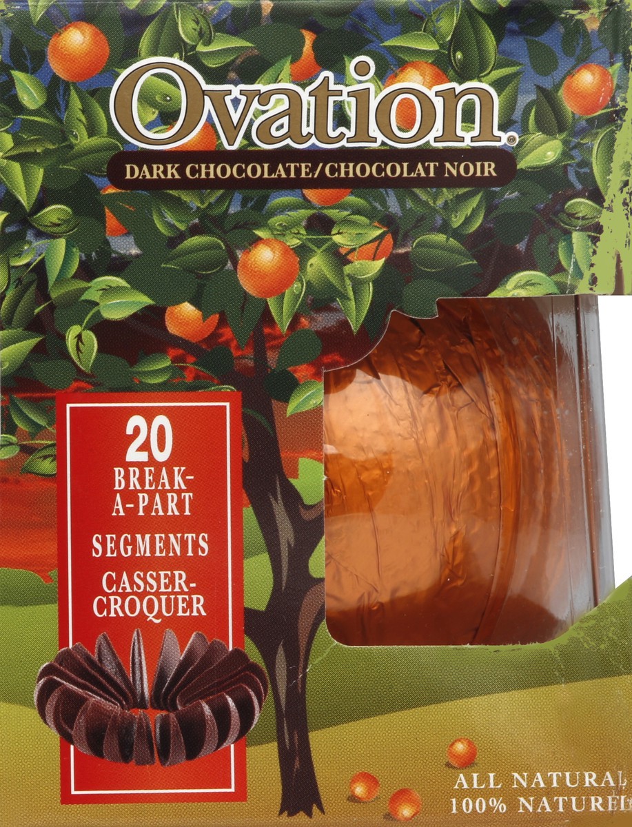 slide 4 of 4, Ovation Dark Chocolate, Orange, Break-A-Part, 6.17 oz