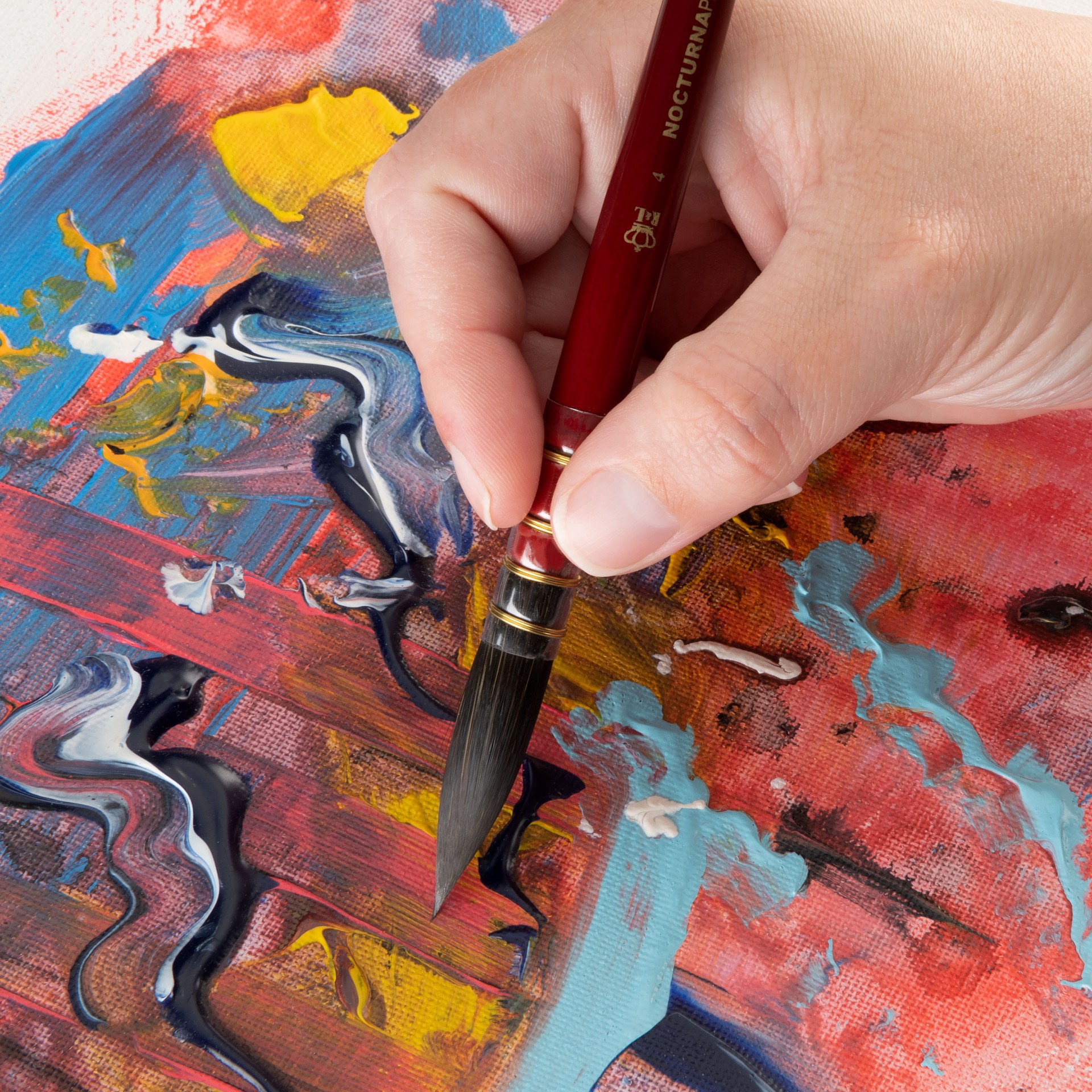 slide 3 of 3, Royal & Langnickel Nocturna Pro Quill Brush, 1 ct