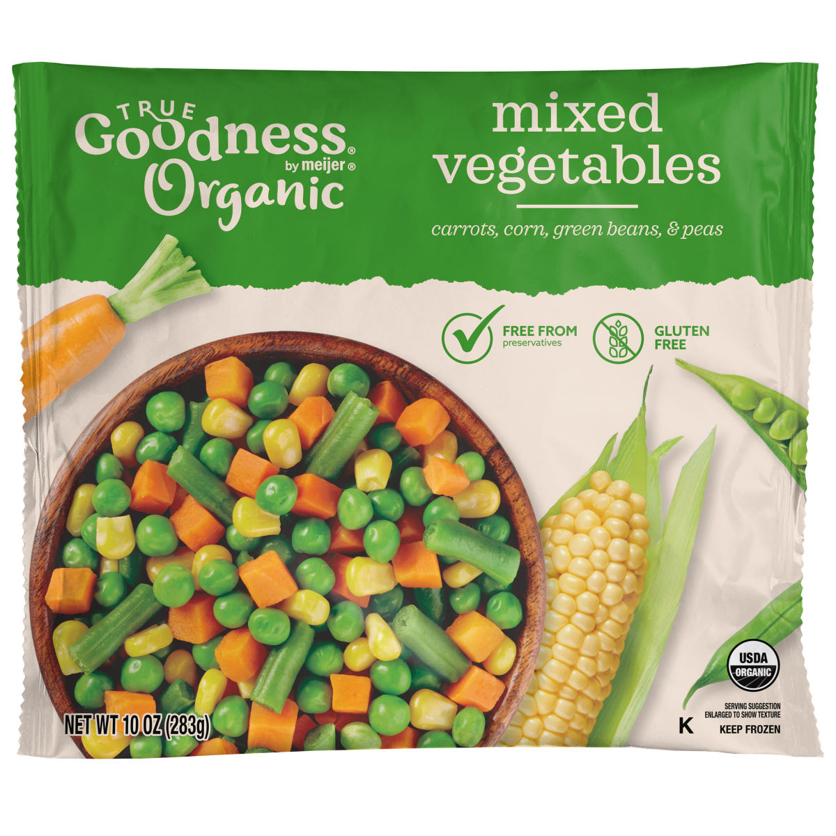slide 1 of 5, True Goodness Organic Mixed Vegetables, 10 oz