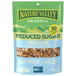 Nature Valley Vanilla Almond Reduced Sugar Granola, 11 OZ Bag