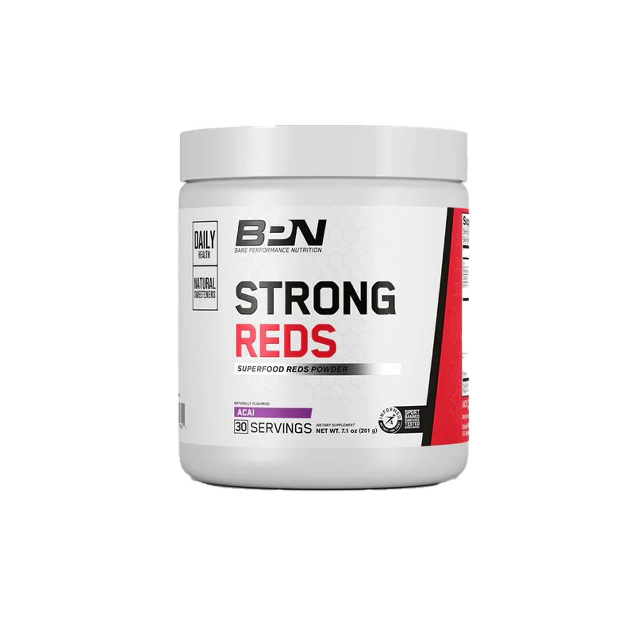 slide 1 of 1, Bare Performance Nutrition Strong Reds Superfood Reds Powder - Acai, 7.1 oz