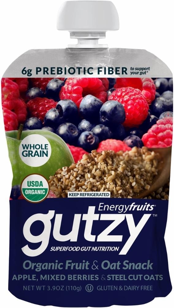 slide 1 of 1, Gutzy Organic Apple Mixed Berries & Steel Cut Oats, 3.9 oz