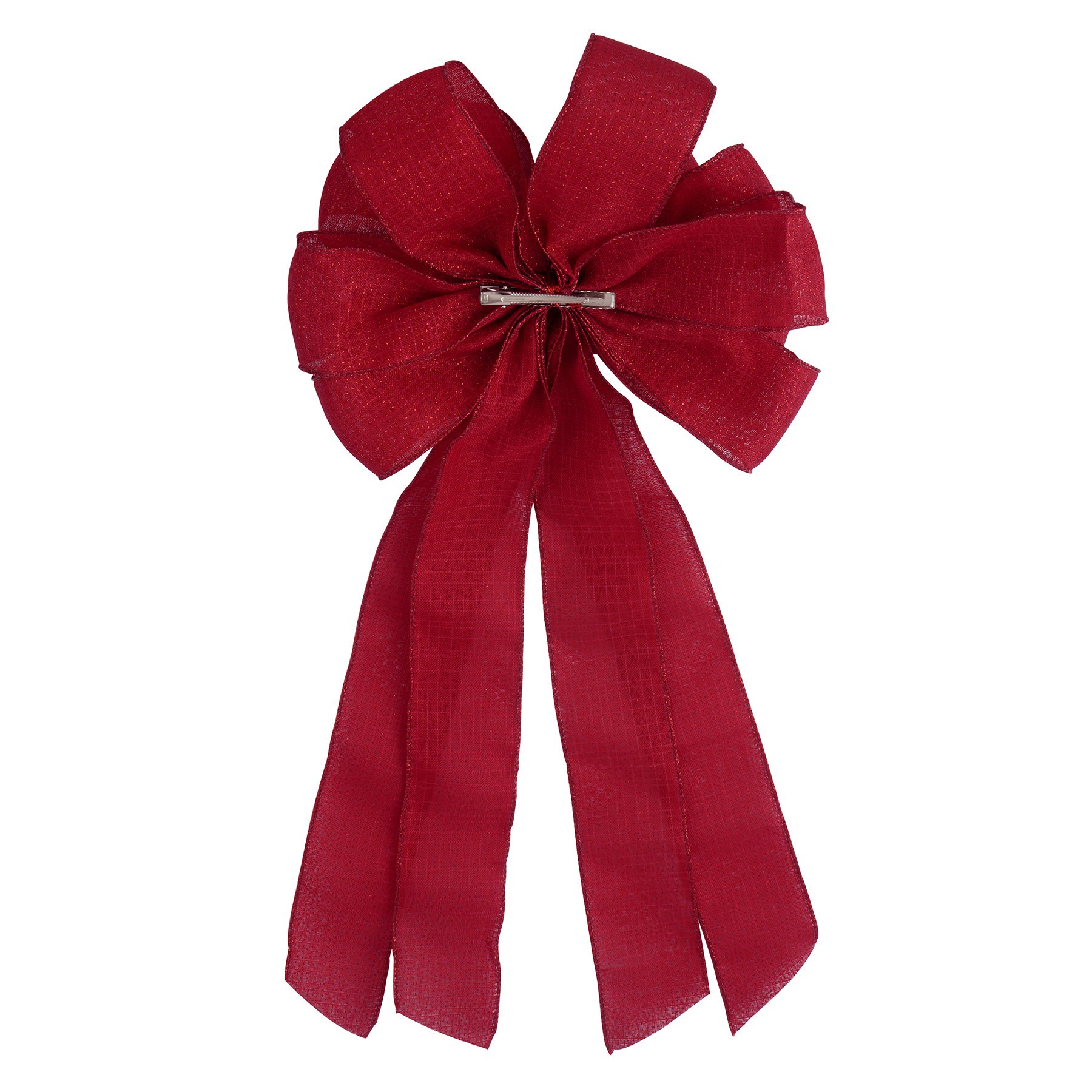 slide 2 of 2, 21" Red Shimmer Tree Bow By Celebrate It, 11 in x 21 in