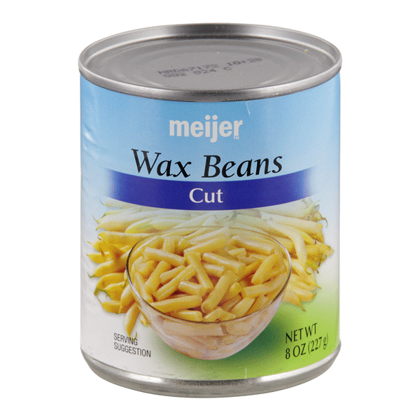 slide 1 of 1, Meijer Wax Beans Cut, 8 oz