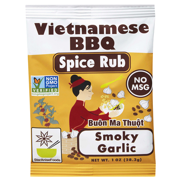 slide 1 of 1, Star Anise Foods Buon Ma Thuot Smoky Garlic Vietnamese Bbq Spice Rub, 1 oz