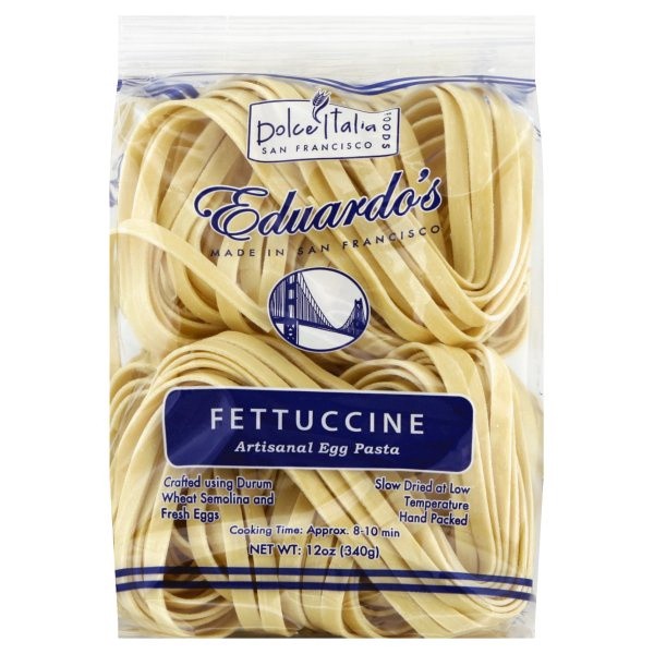 slide 1 of 1, Dolce Italia Foods Eduardos Pasta Artisanal Egg Fettuccine, 